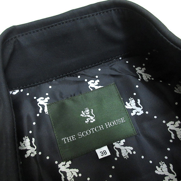 k■スコッチハウス/THE SCOTCH HOUSE トレンチコート【38】黒/LADIES■165【中古】_画像2