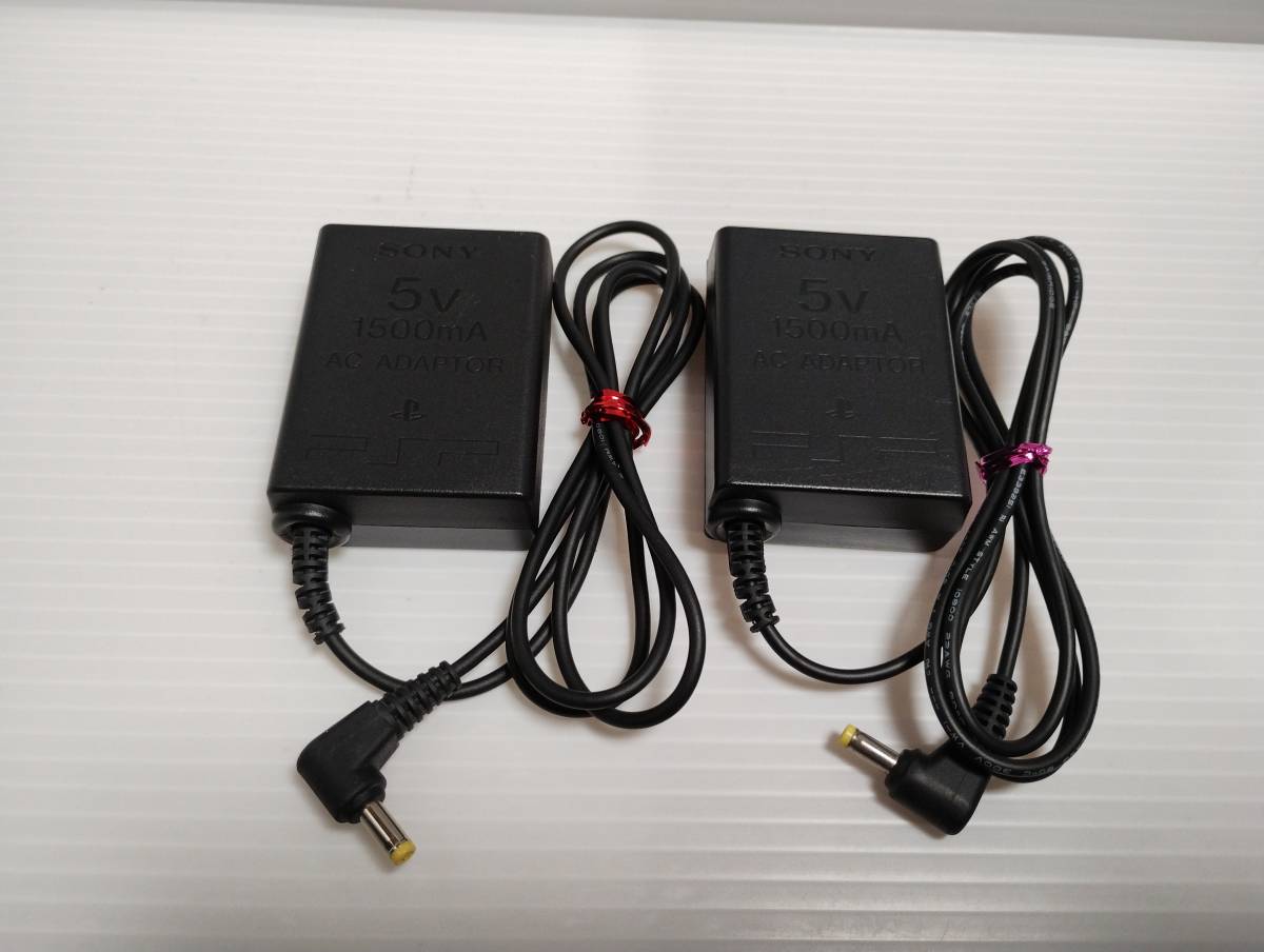 2 piece set SONY genuine products PSP for charger AC adaptor PSP-380 simple cleaning * operation verification ending 1500mA