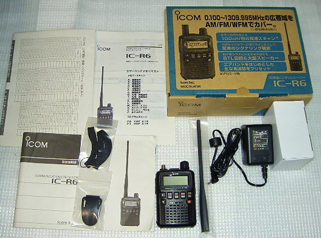  авиация память входить BC-196 есть IC-R6 ICOM Icom широкий obi район портативный ресивер приемник осмотр ) R2 R3 R5 R20 VR-120 VR150 FT60 ICR30