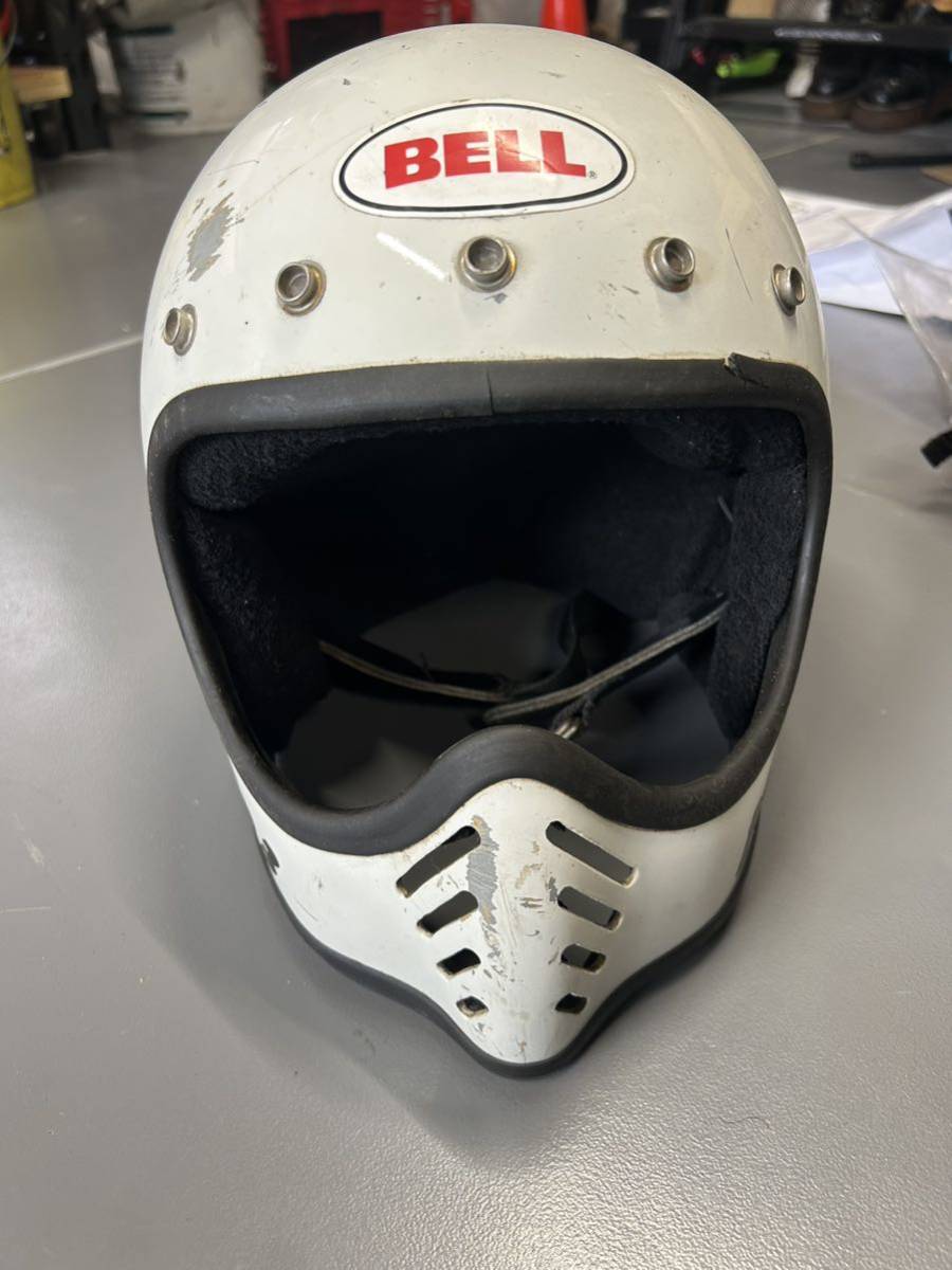 BELL MOTO3 初期型 XLベルモト3白ビンテージヘルメット_画像1