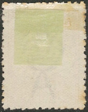 外国切手　オーストラリア　使用済み　1913年　カンガルー地図　5ｐ_画像2