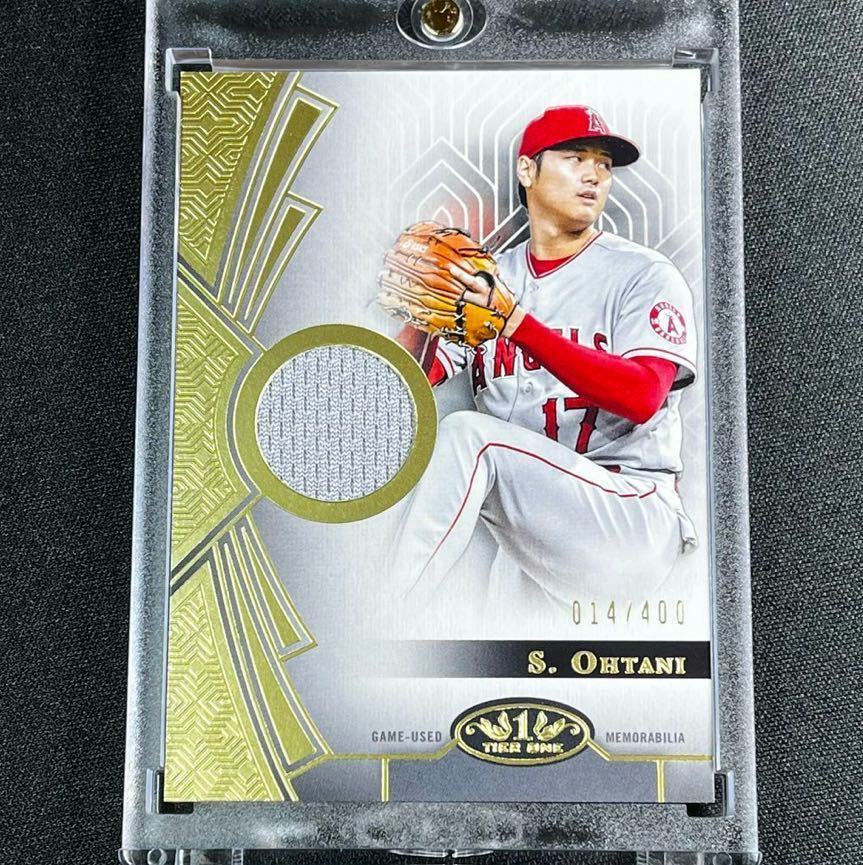 最新 400枚限定 2023 Topps Tier One 大谷翔平 実使用ジャージーカード MLBジャージーサイン等各種インサートカード_画像1