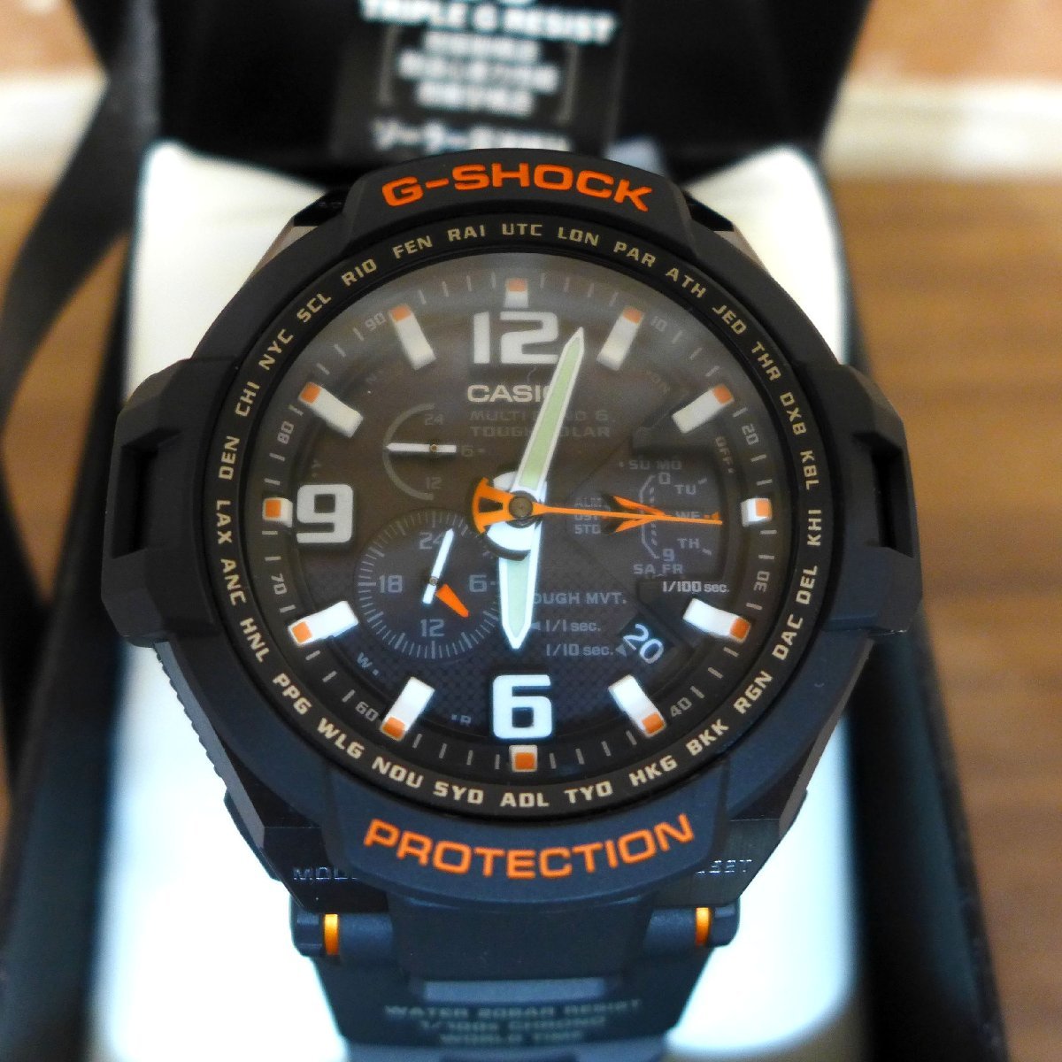 C290T 未使用品 CASIO カシオ G-SHOCK Gショック GW-4000-1AJF グラビティマスター スカイコックピット タフソーラー 電波 メンズ 腕時計_画像1