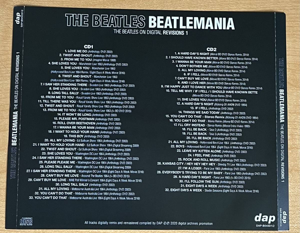 THE BEATLES/ PSYCHEDELIC REACTION/ REMINISCENCE / BEATLEMANIA/ NEW DIRECTIONS DIGITAL [8CD]_画像3