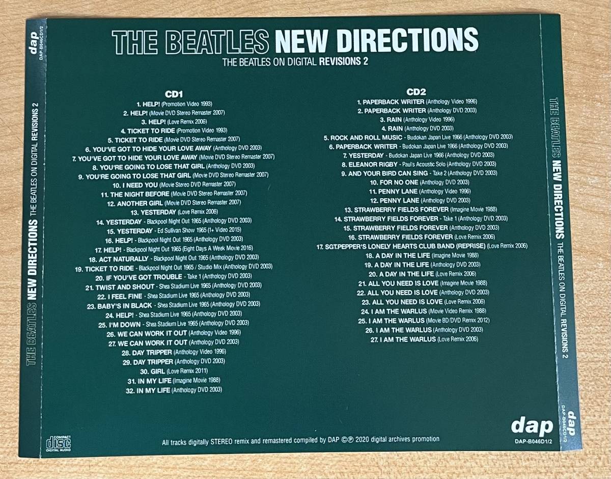 THE BEATLES/ PSYCHEDELIC REACTION/ REMINISCENCE / BEATLEMANIA/ NEW DIRECTIONS DIGITAL [8CD]_画像4