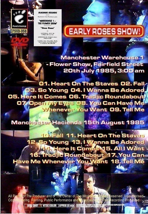 [1DVD] STONE ROSES / GARAGE FLOWER 1985_画像2