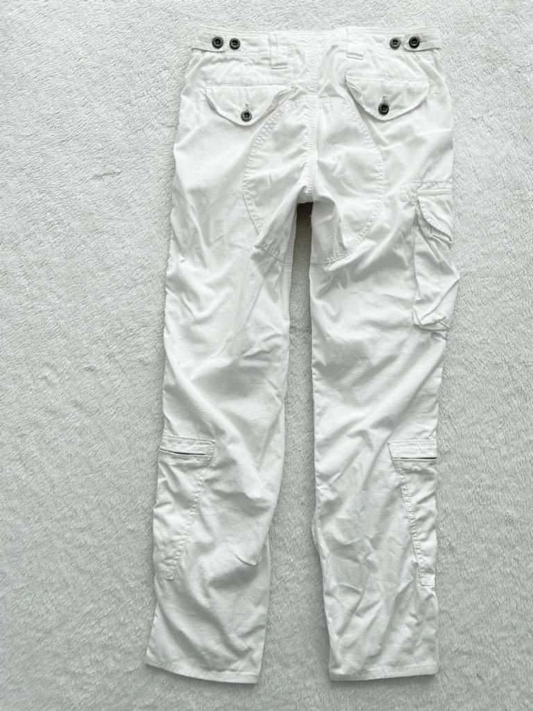 RALPH LAUREN size9 white military pants white cargo pants army bread Ralph Lauren 