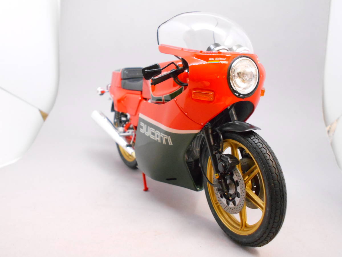  Tamiya 1/12 Ducati 900 Mike *. il wood replica ( final product )!