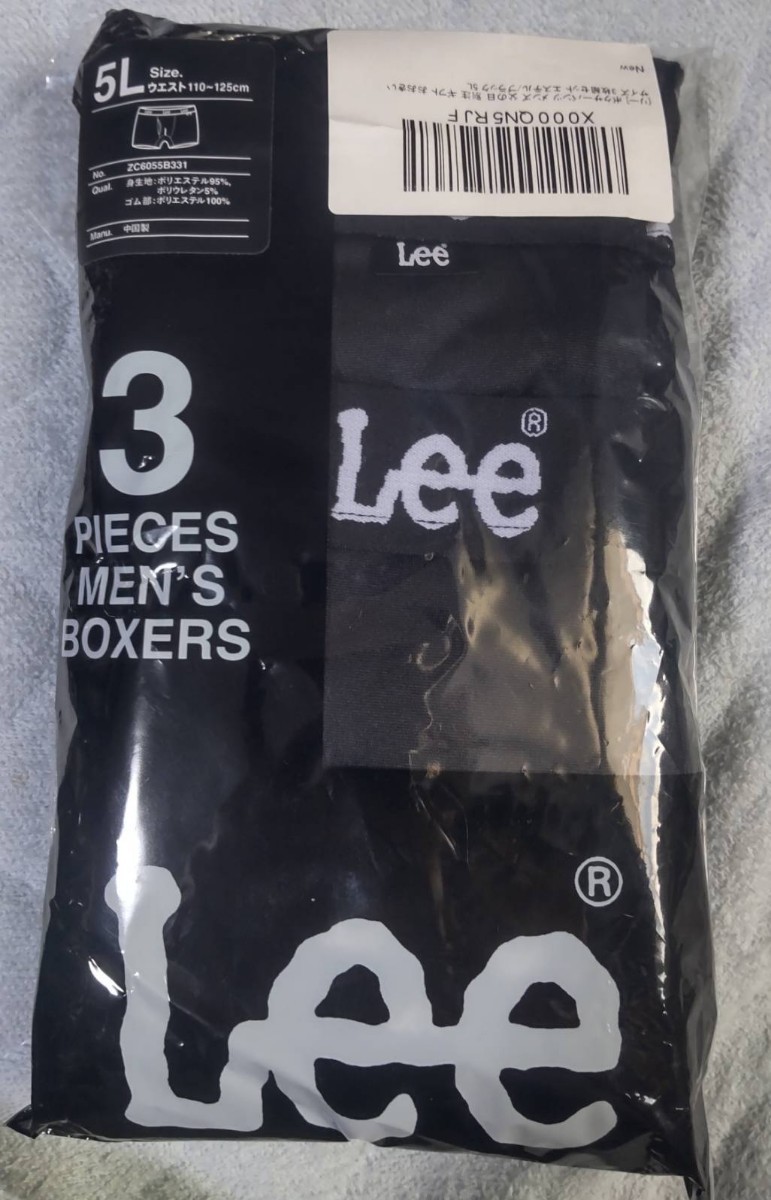 ●Lee(リー)ボクサーパンツ５ｌ ３枚組みセット メンズ　送料無料（クリックポスト）_画像1