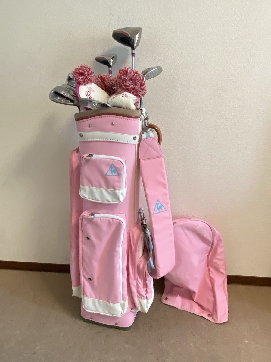 人気 【美品】レディース ゴルフクラブセット／女性用／キャディバッグ