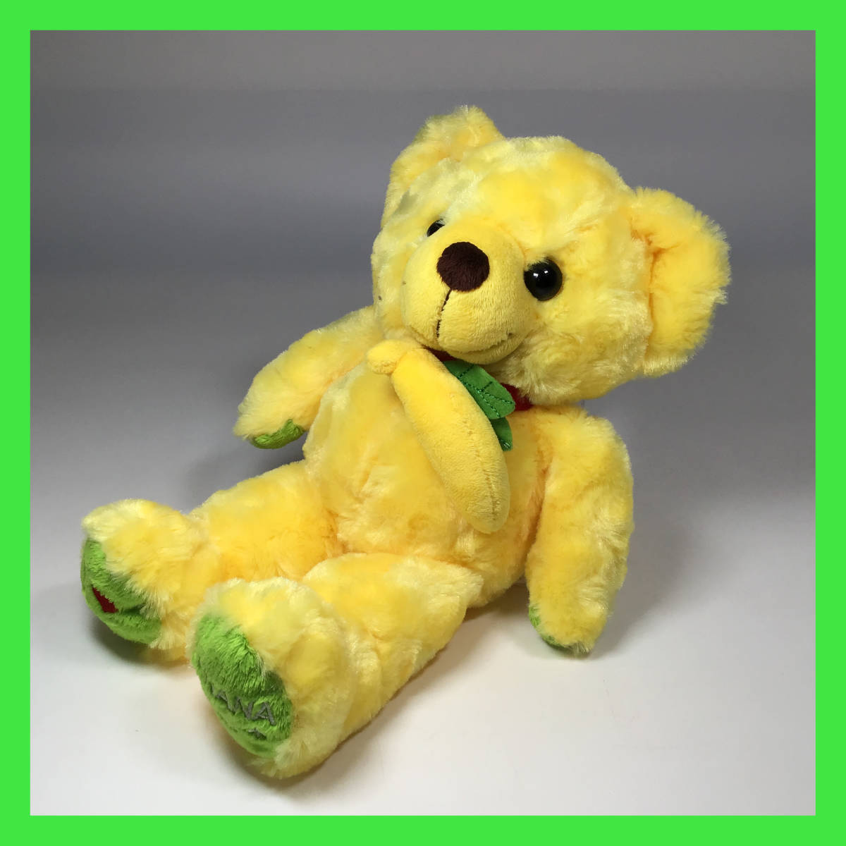N-2190☆ ITOKYO BANANA Bear* バナナの黄色いクマ　Fujisey　ぬいぐるみ　商品タグ無し　動物　くま　クマ_画像1