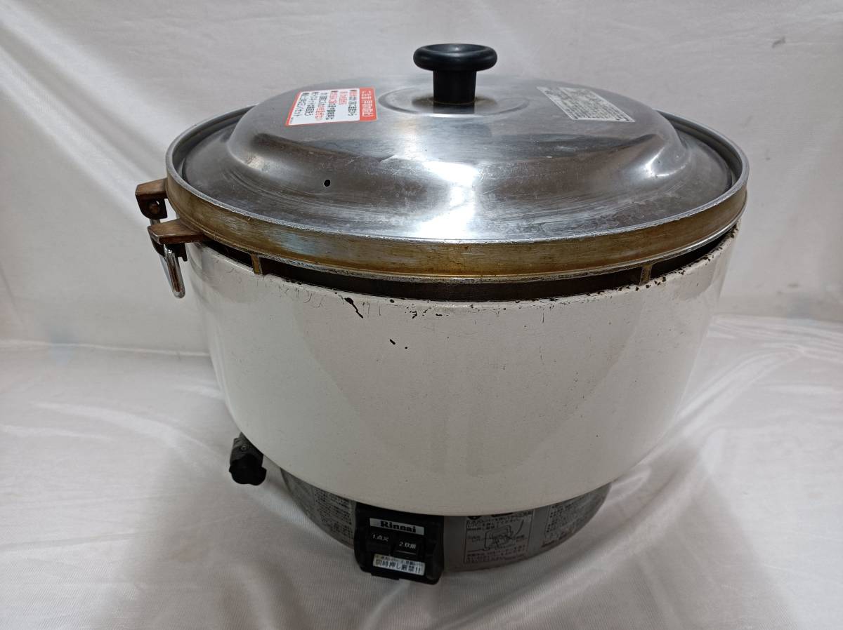 【超歓迎された】 QAZ12336★Rinnai リンナイ　業務用　ガス炊飯器　RR-50S1　10.0L（5升炊き）都市ガス用　2018年製 炊飯器