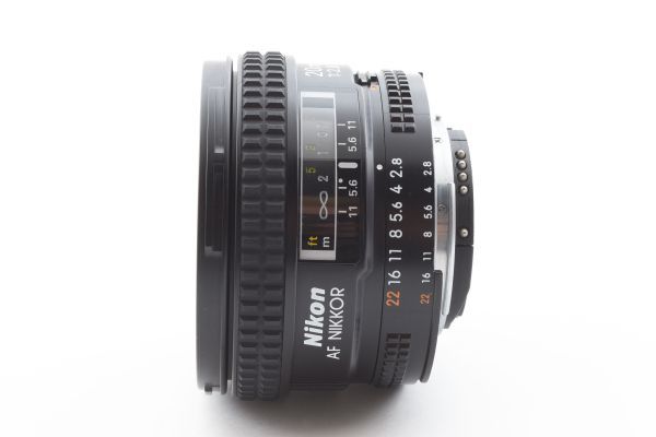 [Rank:AB] 完動品 Nikon AF Nikkor 20mm F2.8 D Ultra Wide Lens + HB-4 フード付 大口径 単焦点 超広角 レンズ ニコン F Mount ※1 #1615_画像6