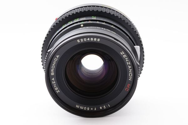 [Rank:AB] 完動良品 Zenza Bronica Zenzanon MC 50mm F2.8 MF Lens 単焦点 中判 レンズ / ゼンザブロニカ ゼンザノン 専用フード付 #4827_画像2