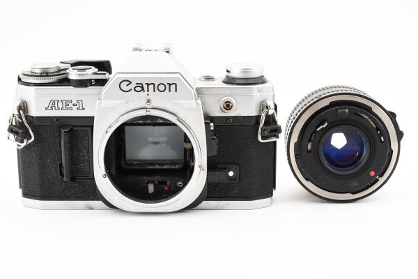 シャッター鳴きなし Canon AE-1 Silver Body New FD 50mm F1.8 MF Standard Lens MF SLR Film Camera フィルム一眼レフカメラ 通電OK #5933_画像9