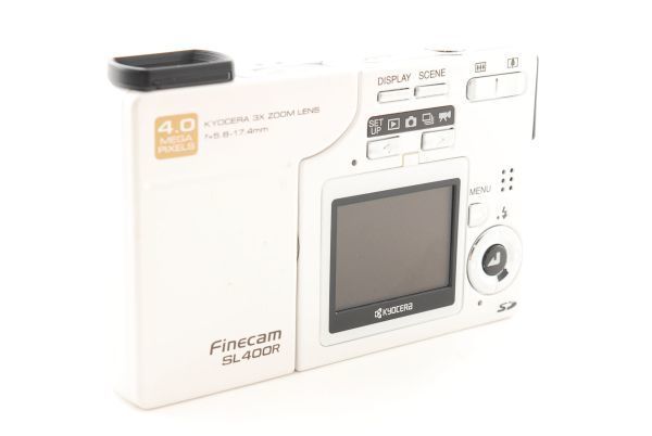 売切 Kyocera Finecam SL400R コンパクトデジタルカメラ/ 京セラ ファインカム パームブルー ※ジャンク #2329_画像7
