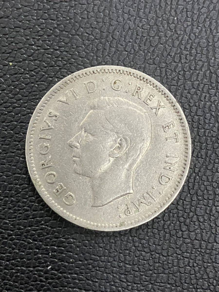 カナダ 5セント 5CENTS 外国コイン 1940年 ビーバー ジョージ6世 硬貨_画像1