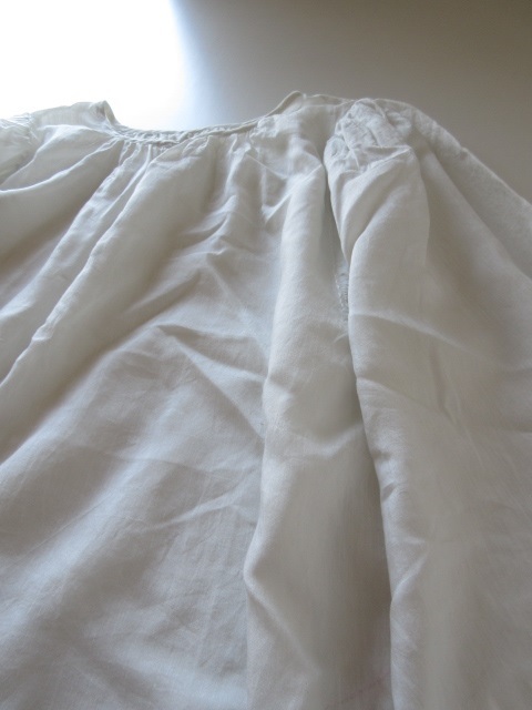  beautiful goods BUNON /b non kati cotton silk blouse F WHITE / lady's long sleeve shirt Skipper 