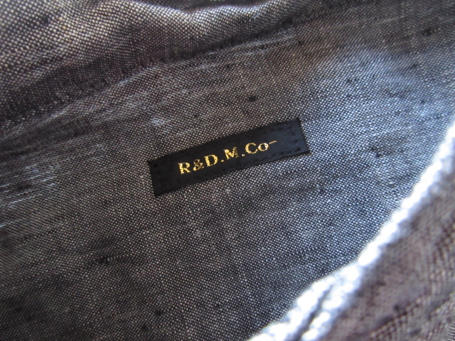 R&D.M.CO- / オールドマンズテーラー バンドカラーリネンワイドシャツワンピース D.GRAY / チュニックシャツ ロングシャツの画像7