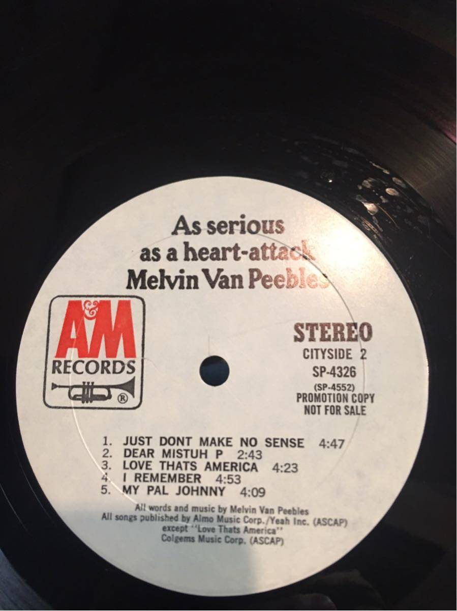 Melvin Van Peebles/As Serious As A Heart-Attack_画像4
