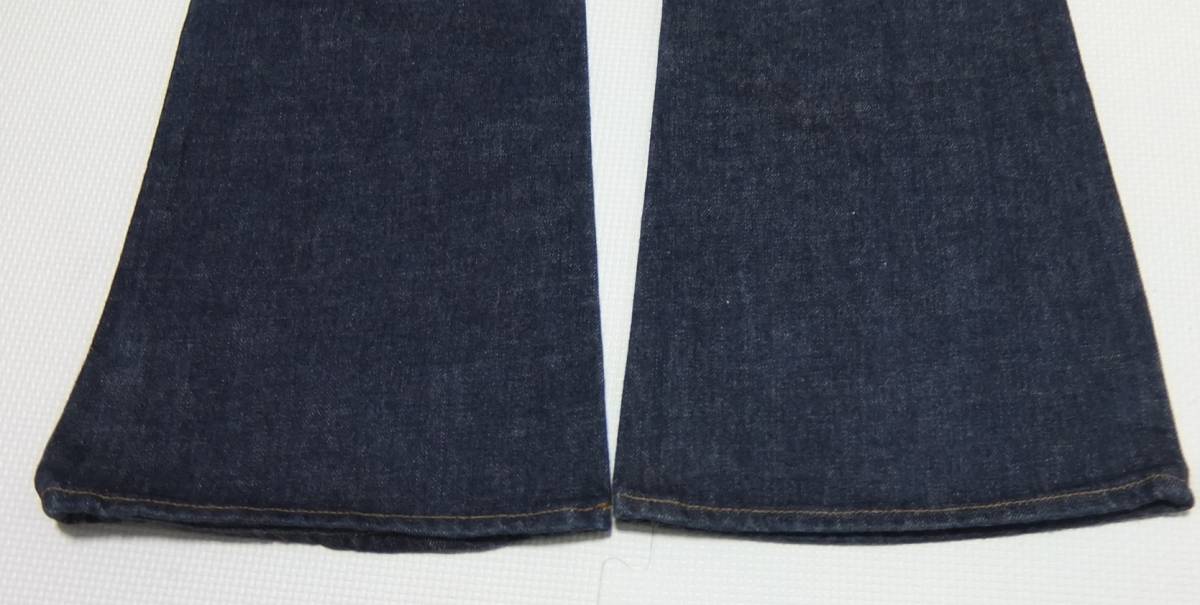 90s Levi's 557 フレア デニムパンツ 濃紺 W32 ジッパーフライ ブーツカット ベルボトム リーバイス 1990年代_画像5