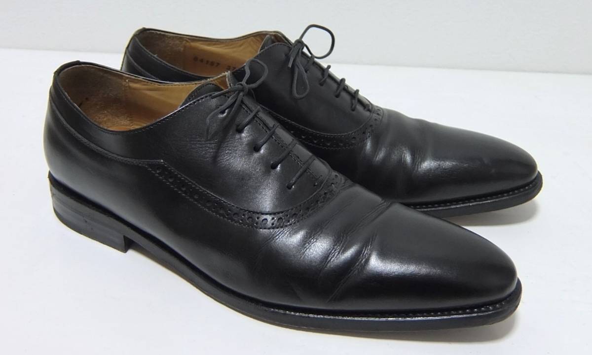 スペイン製 Queen Classico レザーシューズ 黒 8 革靴 クインクラシコ