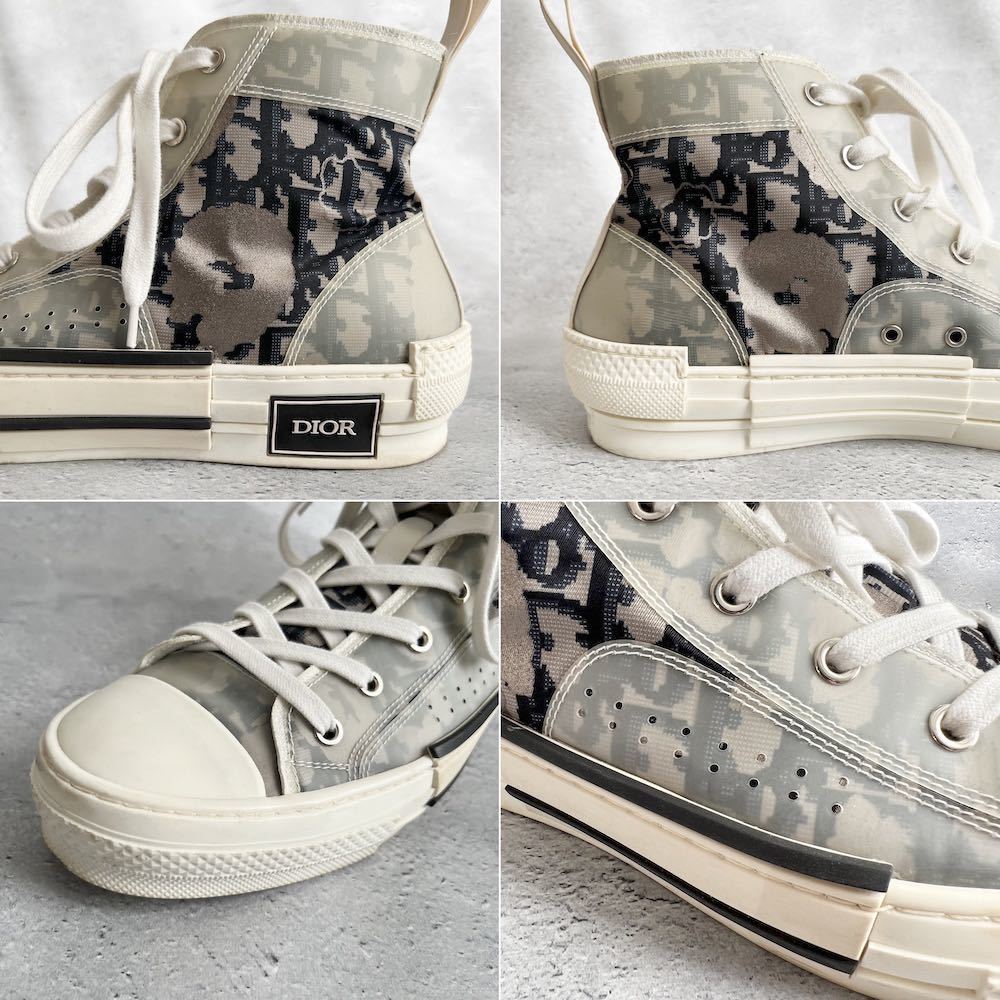 国内購入正規 美品 ディオールオムDior B23オブリークハイカットスニーカー High Top Oblique Animal Gold メンズ43 28cm_画像4