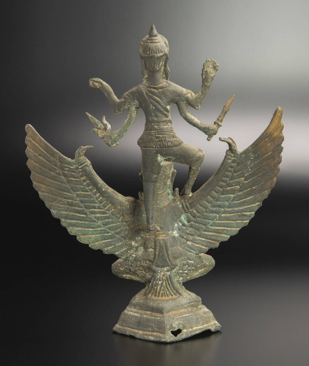 10世紀 ガルーダ銅神像 Garuda 共箱 爪哇 印度尼西亚 ジャワ インドネシア Java_画像2