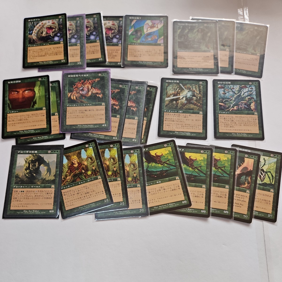 【１円スタート】 MTG　マジックザギャザリングまとめ売り　旧枠　レア　緑⑩_画像1