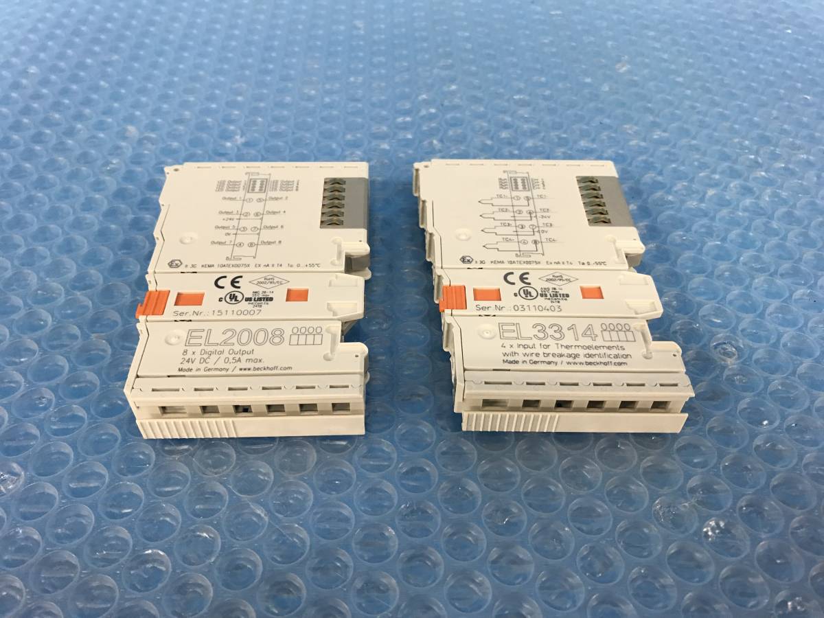 [KW2027] BECKHOFF ベッコフ EL2008 EL3314 EtherCAT Terminal 動作保証_画像2