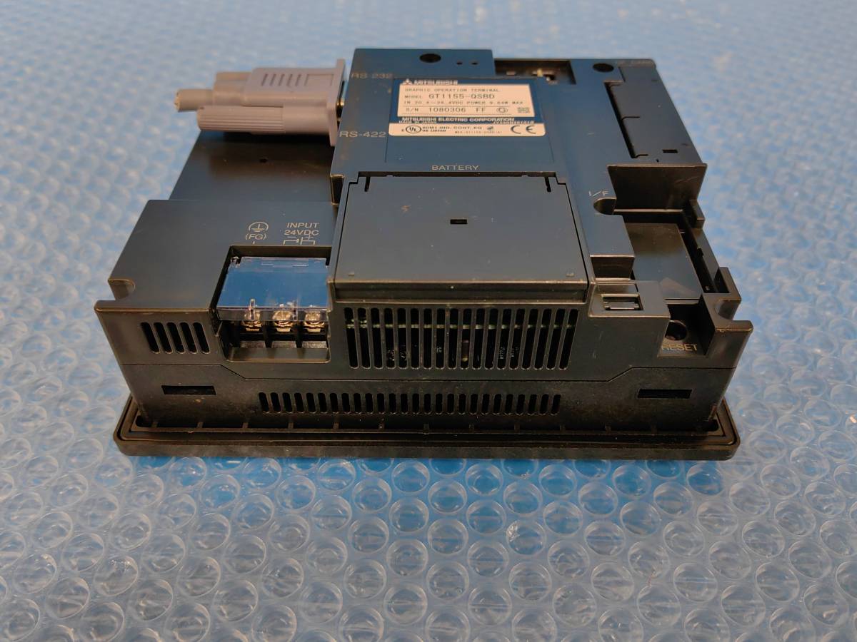 [KA1263] MITSUBISHI 三菱電機 GOT1000 GT1155-QSBD タッチパネル 表示器 動作保証_画像5