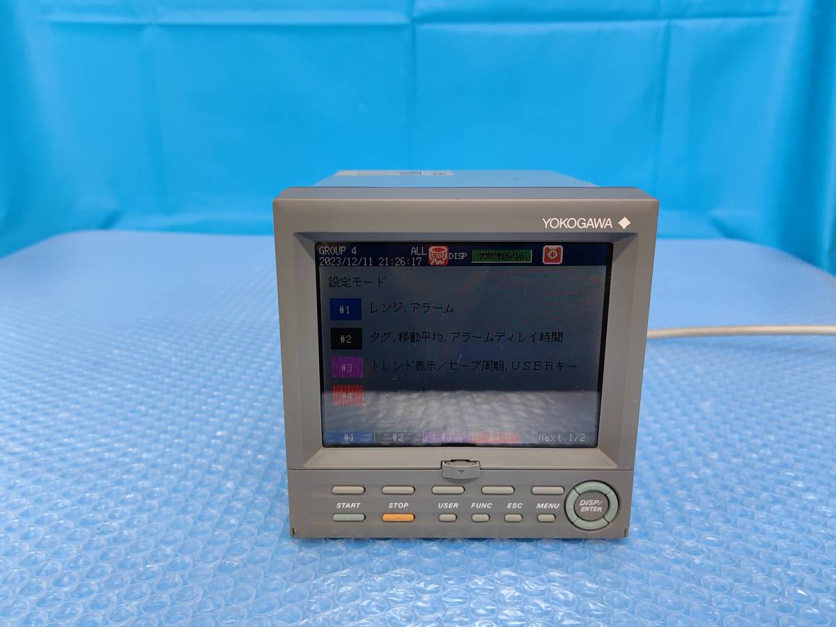 [KW2088] YOKOGAWA 横河 FX106-4-1 ペーパーレスレコーダ 記録計 CFI-032MBG(HOOAK) 付き 現状渡し_画像2