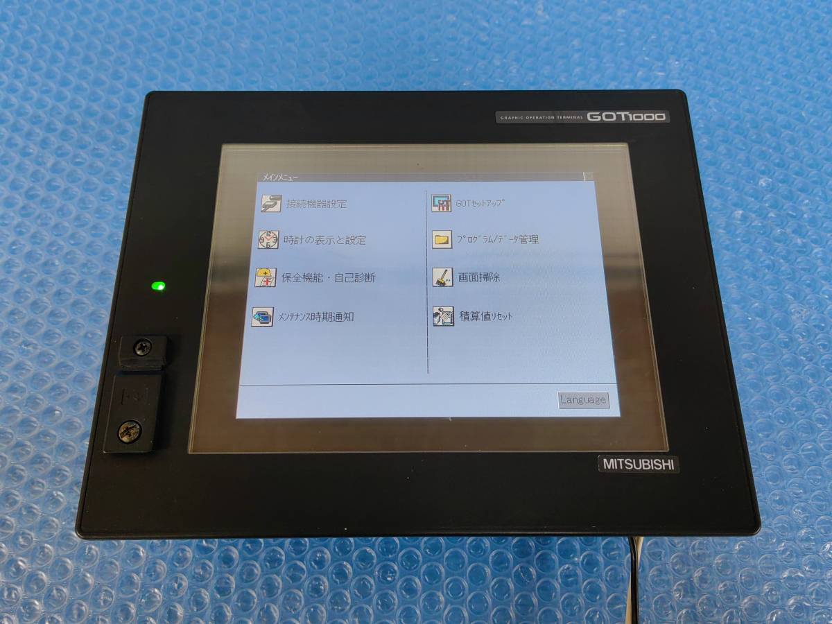 [KW2051] MITSUBISHI 三菱電機 GT1565-VTBA 表示器 タッチパネル GT15-J71E71-100 ユニット 動作保証