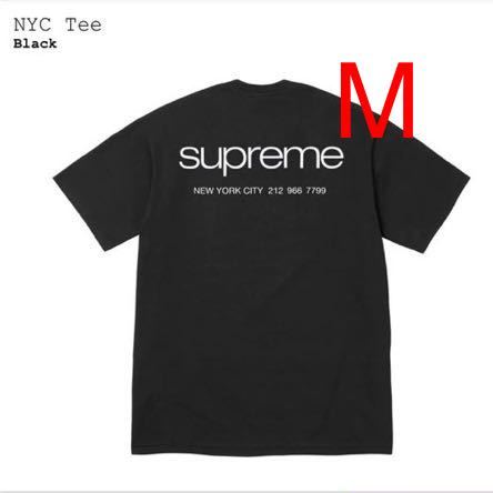 【新品】 M 23FW Supreme Nyc Tee Black シュプリーム NYC Tシャツ ブラック_画像1