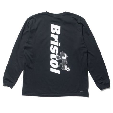 【新品】 M 23FW F.C.Real Bristol FELIX THE CAT SUPPORTER L/S TEE BLACK フィリックス  ロンT ブラック Tシャツ FCRB