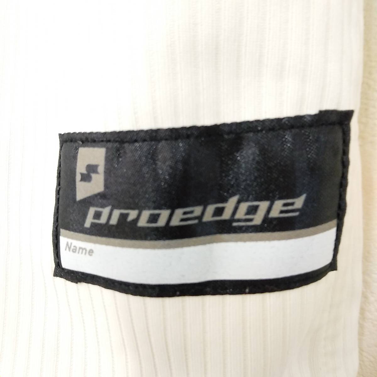 【古着】proedge(プロエッジ)　野球用ユニフォーム　アイボリー　プリント「TORYO」（東陵高校かな？）　Mサイズ　男性用_画像8