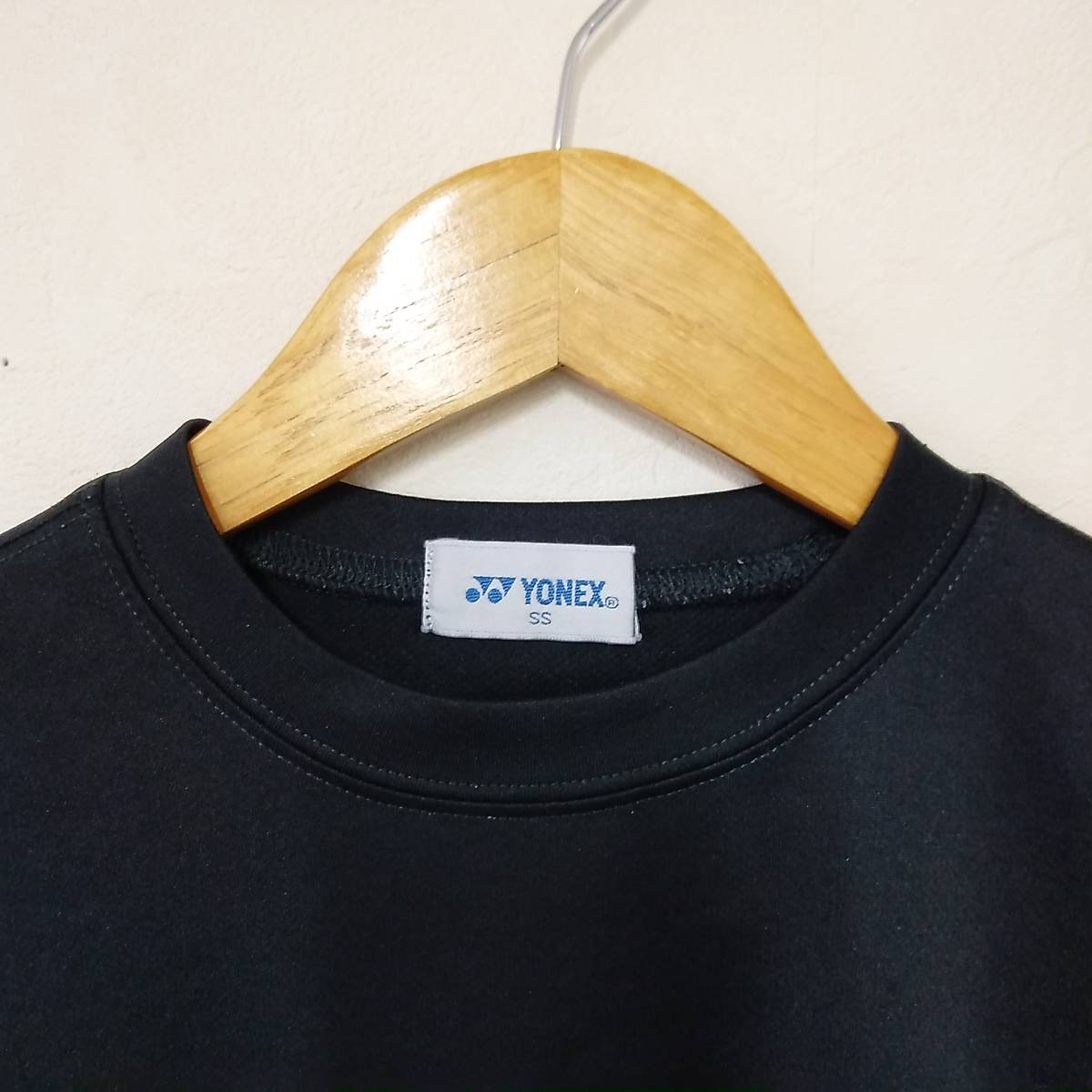 ★【古着】YONEX(ヨネックス) 半袖 Tシャツ SSサイズ(身長157～163㎝) 黒(プリント)の画像2