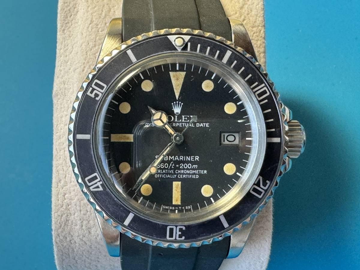 ROLEX ロレックス べゼル ディスク ベゼル リング インナー ベゼル クリスタル 1680ミドルケース 1680 5513 5点set サブマリーナの画像3