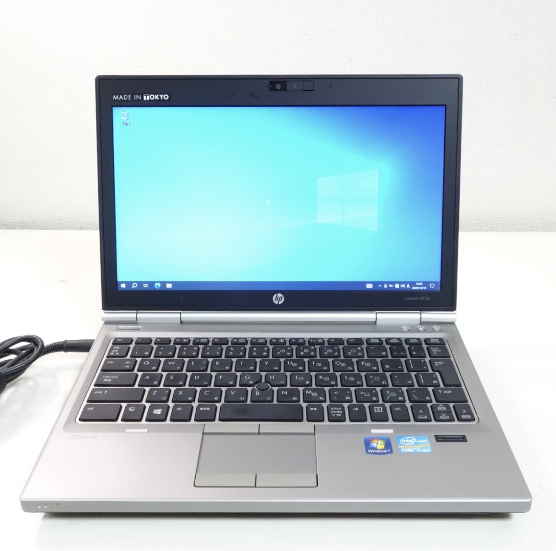 ジャンク扱い HP EliteBook 2570p i7-3520M／RAM 16GB／SSD 1TB バッテリー欠品_画像1