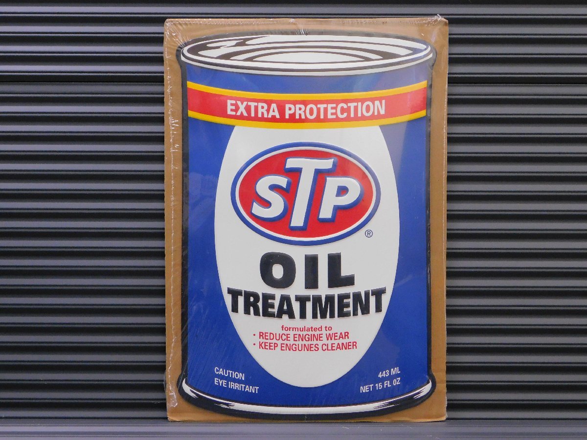 【STP OIL・オイル缶】※《エンボスメタルサイン》 アメリカン雑貨 エンボス看板 ブリキ看板 61の画像2