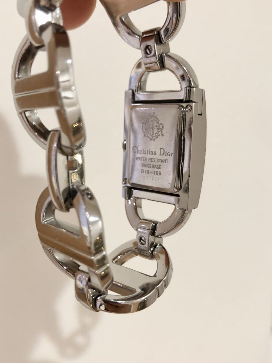 Christian Dior D78-109 シェル文字盤 レディース腕時計 クオーツ クリスチャン ディオール _画像3