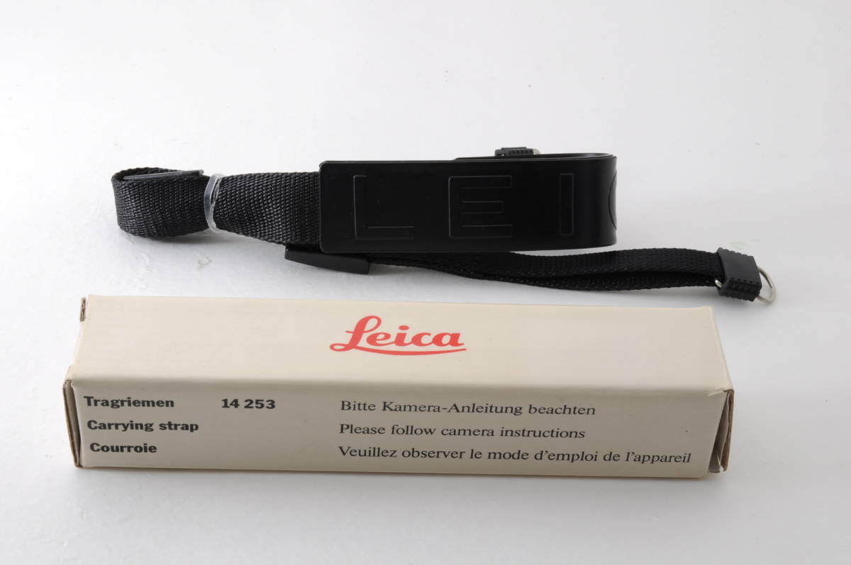 L1755 未使用品 ライカ Leica 14253 ストラップ 黒 ブラック カメラアクセサリー の画像1