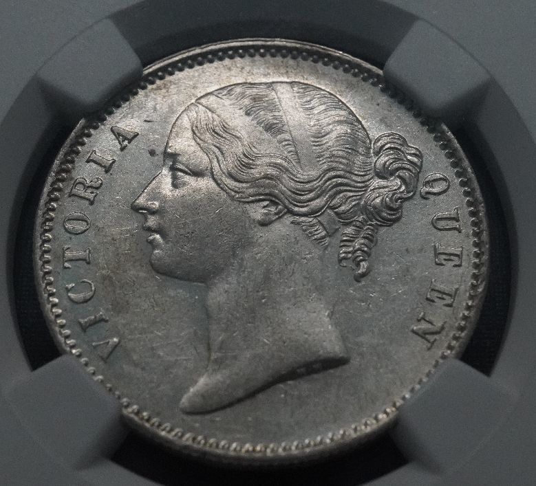 【1円スタート】1840年 インド 銀貨 NGC MS61 ヤングヘッド ヴィクトリア 女王 １ ルピー 硬貨 アンティークコイン ワイオン ビクトリア_画像5