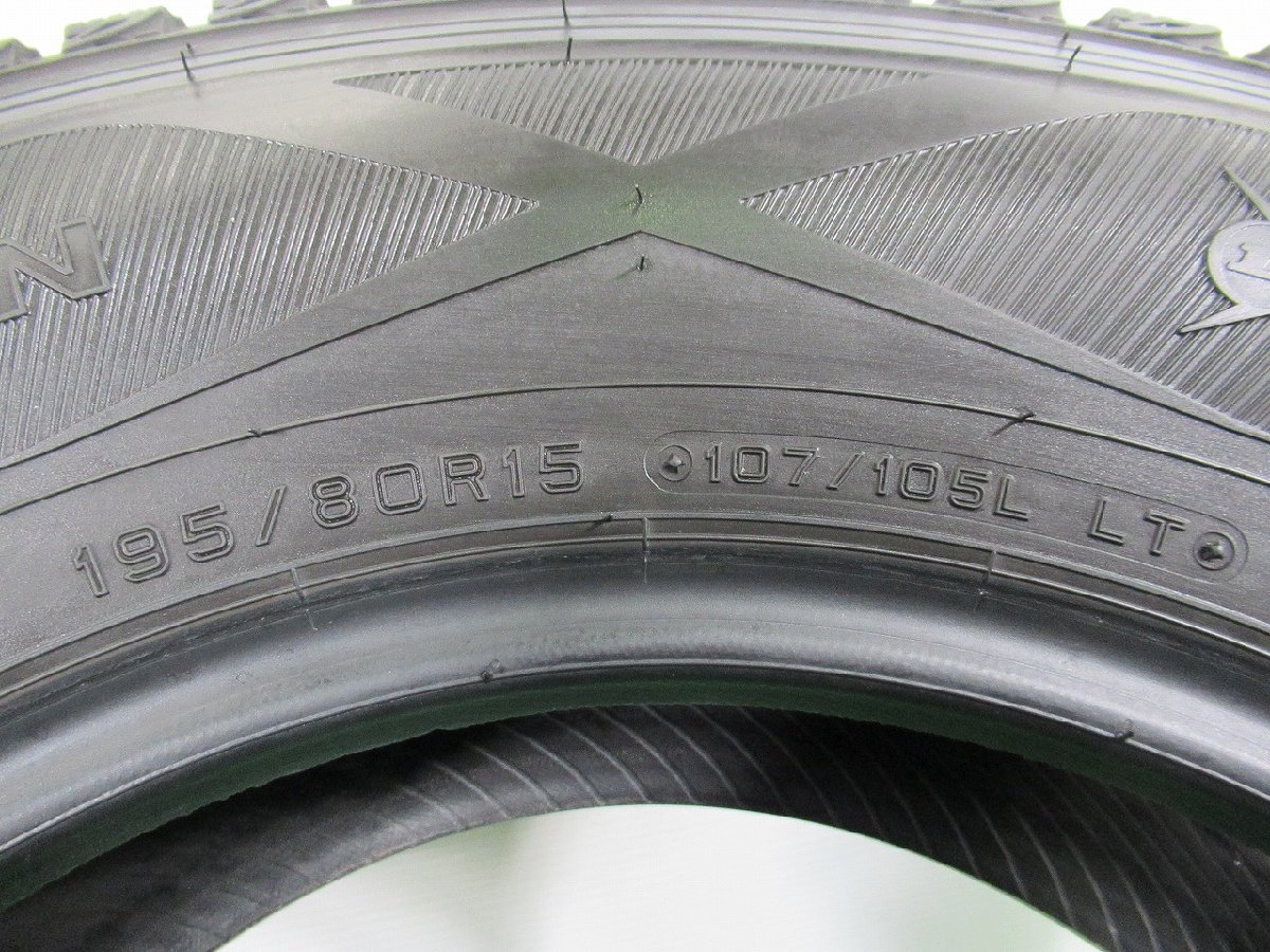 ダンロップ WINTER MAXX SV01 195/80R15 107/105L LT★8分山 2021年製 4本 スタッドレス 【宮城発 送料無料】MYG-A11102_画像9