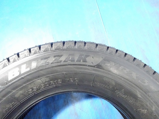 ブリヂストン BLIZZAK VRX3 155/80R13 79Q★未使用 2021年製 2本 スタッドレス【福島発 送料無料】FUK-BS0492★軽自動車等_画像5