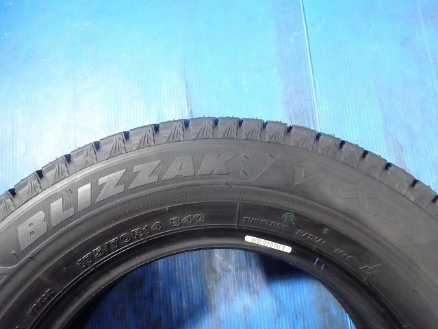 ブリヂストン BLIZZAK VRX3 175/70R14 84Q★新品 2021年製 4本 スタッドレス【福島発 送料無料】FUK-BS0477★カローラ シエンタ_画像8