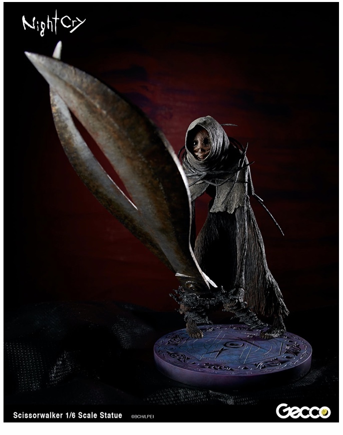 Gecco ゲッコウ NightCry シザーウォーカー 1/6スケール スタチュー　予約特典　生首付き　ナイトクライ　SCISSORWALKER_画像1