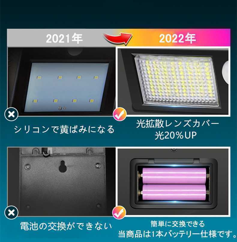 壁掛け鏡 ソーラーライト LED センサーライト 人感センサー 屋外 太陽光発電 人感センサーライト 高輝度 分離型