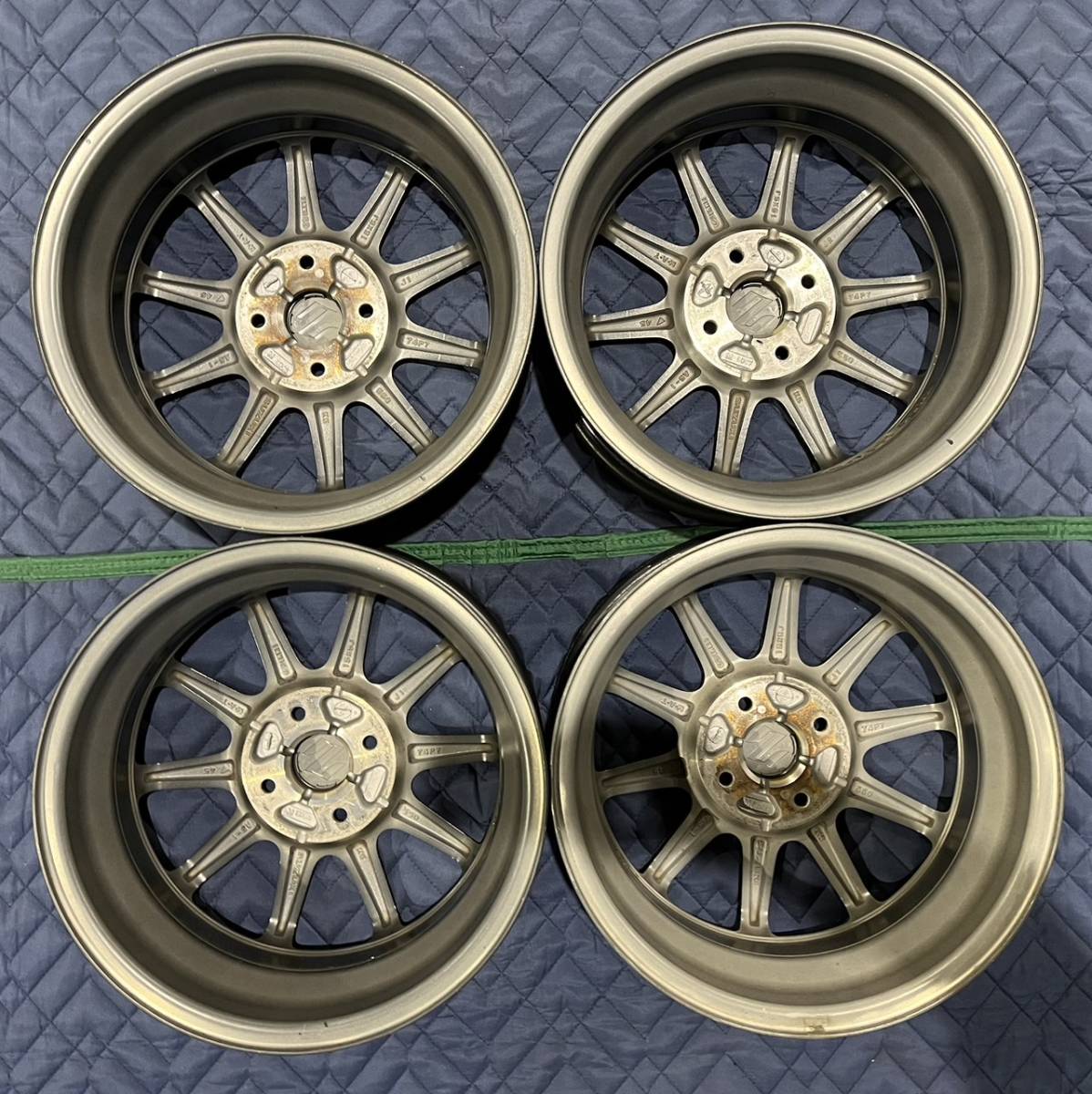 4054F】SUZUKI スズキ アルトワークス純正アルミホイール4本 4054F】SUZUKI スズキ アルトワークス純正アルミホイール4本