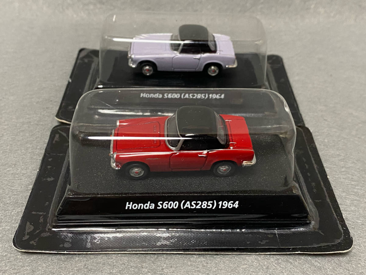 * Konami 1/64 out of print famous car collection vol.3/ Honda S600/ red color & wistaria color /AS285 type /esrok/ sport 600/2004 year 